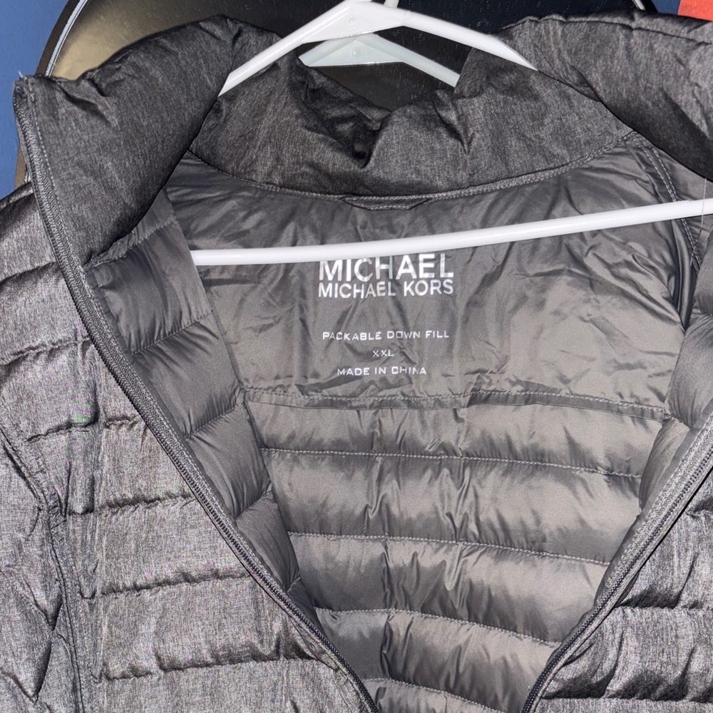 Michael Kors Women's Gray Puffer Jacket